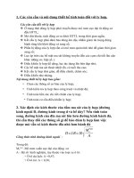 19 Câu hỏi thiết kế và tính toán Thiết kế và tính toán ô tô máy kéo