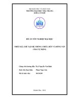 Thiết kế, chế tạo phần khung và cơ cấu vặn nắp cho hệ thống chiết, rót và đóng nắp chai tự động 