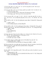 BÀI TẬP BA TRƯỜNG HỢP BẰNG NHAU CỦA TAM GIÁC