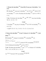 Dạng toán viết phương trình đường thẳng, mặt phẳng trong không gian