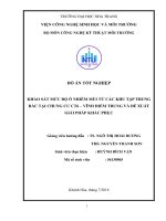 Khảo sát mức độ ô nhiễm mùi từ các khu tập trung rác tại chung cư CT6   vĩnh điềm trung và đề xuất giải pháp khắc phục 