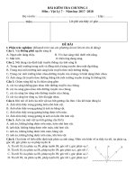 KIEM TRA CHƯƠNG I VẬT LÝ LỚP 7