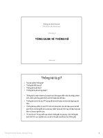 Slide bài giảng môn Thống kê kinh doanh