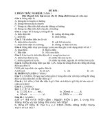 Đề kiểm tra môn vật lý 7 năm học 1617