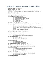 PHÁP LUẬT đại CƯƠNG