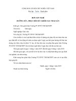 Đơn xin nghỉ dưỡng sức sau thai sản