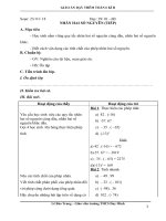 GIÁO ÁN DẠY THÊM TOÁN 6 KÌ II CHỈ IN