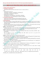 Biện luận tìm công thức muối amoni hữu cơ