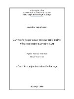 Văn xuôi ngọc giao trong tiến trình văn học hiện đại việt nam tt