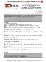 Chuyên đề chỉnh hợp và tổ hợp có lời giải chi tiết