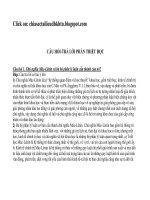 Câu hỏi tự luận phần triết học  Maclenin