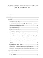 Phân tích và đánh giá thực trạng ứng dụng công nghệ thông tin tại ngân hàng BIDV e 