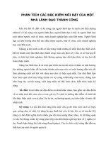 Phân tích các đặc điểm nổi bật của một nhà lãnh đạo thành công 