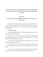 BÁO cáo HIỆN TRẠNG và kế HOẠCH ỨNG DỤNG CÔNG NGHỆ THÔNG TIN TRONG CÔNG tác QUẢN lý TRƯỜNG học và TRONG HOẠT ĐỘNG GIẢNG dạy 