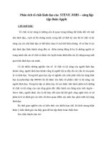 Phân tích tố chất lãnh đạo của  STEVE JOBS – sáng lập tập đoàn apple 