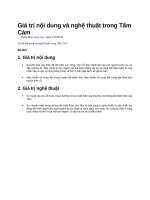 Giá trị nội dung và nghệ thuật trong tấm cám