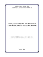 Giáo dục hành vi đạo đức cho trẻ mẫu giáo 5 6 tuổi qua làm quen với văn học thiếu nhi 