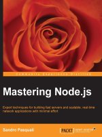 Ebook học lập trình node js  Mastering node js