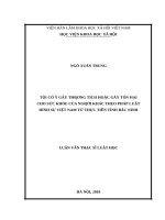 Tội cố ý gây thương tích theo pháp luật việt nam từ thực tiễn tỉnh bắc ninh 