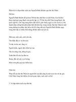 Phân tích vẻ đẹp nhân cách của nguyễn bỉnh khiêm qua bài thơ nhàn 