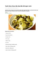 Canh dưa chua nấu tép dân dã ngon cơm