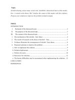 Lạm dụng rượu   bia gây nhiều tệ nạn xã hội – đề xuất giải pháp e 