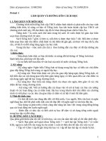 Giáo án tiếng anh 7 thí điểm kì 1 hay