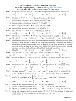 ĐỀ ôn tập THI HK1  lớp 10  2018 2019