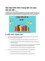 Văn bản kiến thức trọng tâm và soạn văn chi tiết