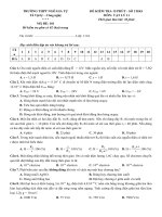 Đề kiểm tra 15 phút Lý 11 HK1