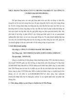 THỰC TRẠNG ỨNG DỤNG CNTT và THƯƠNG mại điện tử tại  CÔNG TY cổ PHẦN BAO bì TIỀN PHONG 