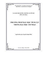 Tài liêu bội dưỡng thường xuyên môn Âm nhạc năm 2018