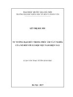 Tư tưởng đạo đức trong phúc âm và ý nghĩa của nó đối với xã hội việt nam hiện nay 
