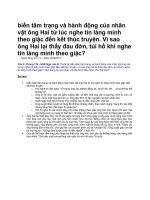 Diễn biến tâm trạng và hành động của nhân vật ông hai từ lúc nghe tin làng mình theo giặc đến kết thúc truyện