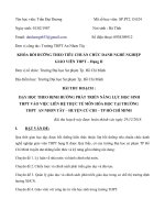 bài thu hoạch nâng hạng giáo viên thpt hang 2