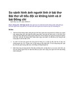 So sánh hình ảnh người lính ở bài thơ bài thơ về tiểu đội xe không kính và ở bài đồng chí
