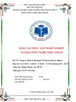 BÁO cáo THỰC tập THỦY sản tại CÔNG TY PHÁT TRIỂN KINH tế DUYÊN hải (COFIDEC)