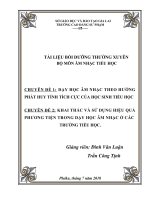 Tài liêu bội dưỡng thường xuyên môn Âm nhạc năm 2018