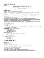 ĐỀ CƯƠNG ÔN TẬP HỌC KÌ I - LỚP 4B - LÝ