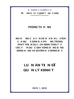 Ảnh hưởng của vốn xã hội đến lợi ích của người dân địa phương trong phát triển du lịch sinh thái tại các vườn quốc gia vùng Đồng bằng sông Hồng và duyên hải Đông Bắc (Luận án tiến sĩ)