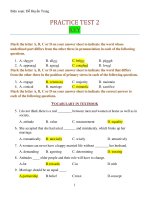 PRACTICE TEST 2   KEY 