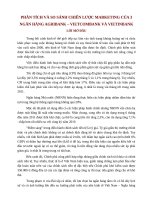 Phân tích và so sánh chiến lược marketing của 3 ngân hàng agribank – vietcombank và vietinbank 