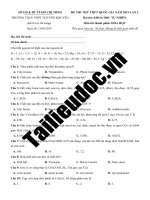 Đề thi thử THPTQG năm 2019   môn hóa học   THPT nguyễn khuyến   HCM   lần 2   file word có lời giải chi tiết 
