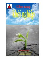 Cam nang khoi nghiep (I)