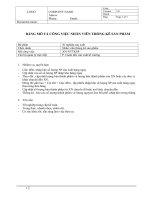 1 22 18  mo ta cong viec nhan vien thong ke đem SP 