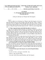 Tờ trình đề nghị phê duyệt chủ trương bổ nhiệm công chức lãnh đạo chi cục thống kê