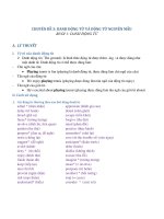 Chuyên đề 3 Danh động từ và động từ nguyên mẫu