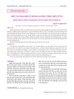 Đánh giá tính bền vững của sự phát triển là một công việc không những yêu cầu nhiều nỗ lực mà còn kinh nghiệm của những người chuyên làm về công tác đánh giá.