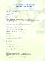 GIẢI CHI TIẾT ĐỀ THI HỌC KỲ 1 CHUYÊN VINH 20182019