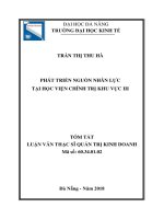 Phát triển nguồn nhân lực tại Học viện Chính trị khu vực III.PDF